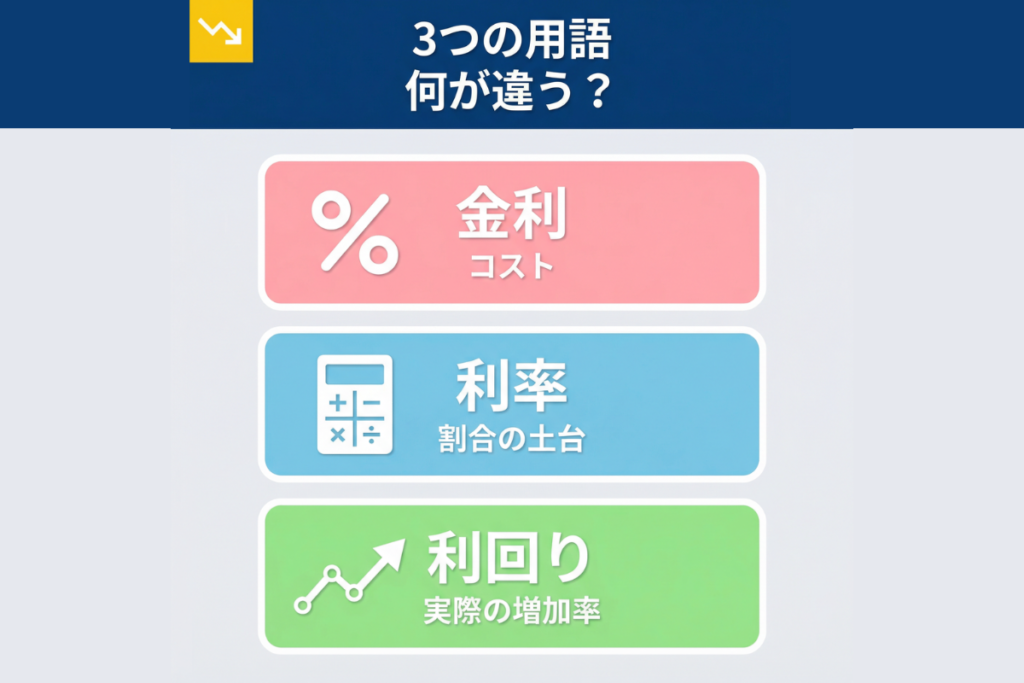 利子と利息の違いとは？金利・利率・利回りの違いと計算方法がわかる！ ｜融資型クラウドファンディングによる資産運用ならLENDEX